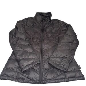 Calvin Klein gray lightweight packable down puffer jacket women’s small